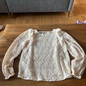Sezane Lace Top size small